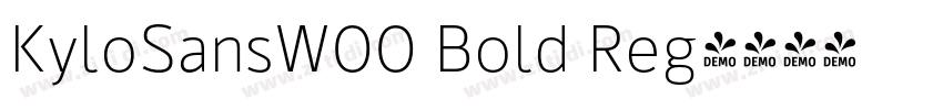 KyloSansW00 Bold Reg字体转换